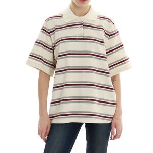 POLO A RIGHE PANNA